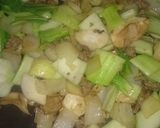チンゲン菜と挽き肉のクリームスパゲッティ作り方5写真