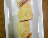 薄焼き玉子焼きにハムを可愛くロール巻き♪作り方10写真