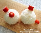 キャラ弁＊簡単♪クリスマス雪だるま弁当作り方2写真
