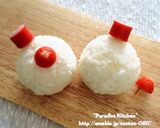 キャラ弁＊簡単♪クリスマス雪だるま弁当作り方2写真