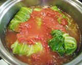 ロールキャベツ　根菜とにぎやかスープ作り方5写真