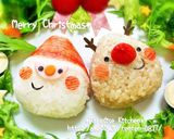 キャラ弁＊簡単♪クリスマスプレート作り方5写真
