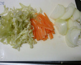 あっさりうまうま♡和風な焼きうどん作り方1写真