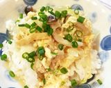 お揚げ入り鶏そぼろ玉子丼作り方5写真