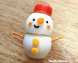 簡単♪クリスマスキャラ弁にうずら雪だるま作り方5写真