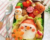 簡単♪クリスマスキャラ弁にうずら雪だるま作り方6写真