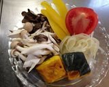 きのこと野菜の塩麹で減塩オムレツ作り方1写真
