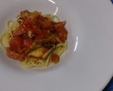 とろけるチーズinのトマトのパスタ作り方5写真