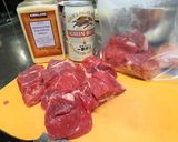 ビール漬けお肉のケチャップ煮込み作り方1写真