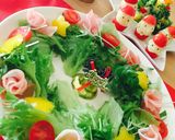 クリスマスバージョン⭐️生ハムサラダ作り方2写真
