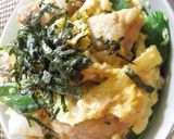 残りモノから改良「焼き親子丼」作り方6写真