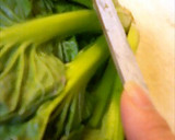 ターサイ(又は青梗菜）中華ミルク炒め作り方1写真