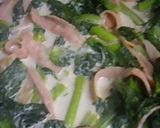 ターサイ(又は青梗菜）中華ミルク炒め作り方3写真