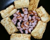 ｳｲﾝﾅｰとﾌﾞﾛｯｺﾘｰの厚揚げピザ風作り方4写真