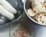大和いもとれんこんのえび入り磯辺揚げ作り方1写真