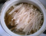 挽き肉 卵 玉ねぎ えのきの 中華スープ作り方3写真