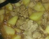 食材3つ☆キムチ肉じゃが☆フライパンで♪作り方3写真
