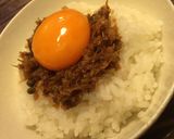 温かい卵ご飯に生姜の醤油煮のせ作り方3写真