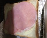 簡単朝食　トースト＋ハム作り方2写真