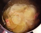 簡単一品♡レタス大根とベーコンのスープ作り方3写真