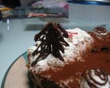 クリスマスケーキ　チョコツリー作り方作り方4写真