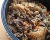 牛肉とごぼうの甘辛炊き込みご飯作り方8写真