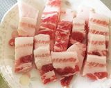簡単！和風！豚バラ肉と高菜のパスタ！作り方1写真
