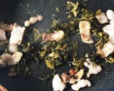 簡単！和風！豚バラ肉と高菜のパスタ！作り方3写真