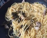 簡単！和風！豚バラ肉と高菜のパスタ！作り方4写真