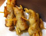 鶏皮の野菜巻きフライド作り方4写真