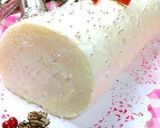 ☆クリスマスケーキに白いロールケーキ☆作り方1写真