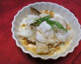 きのこと豆腐のとろろ煮作り方4写真