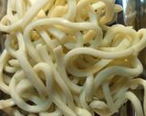 簡単揚げうどんの粉チーズ作り方1写真