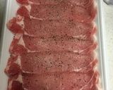 豚肉 巻き巻き〜作り方1写真