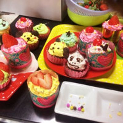 カラフルカップケーキ by クック1NS36J☆ 【クックパッド】 簡単