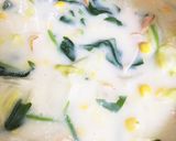 白菜と豆乳のごちそうスープ作り方7写真