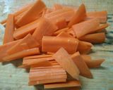 えのき 人参 油揚げの お味噌汁作り方2写真