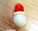 キャラ弁＊簡単♪クリスマスうずらサンタ作り方2写真
