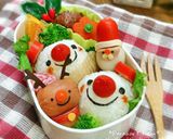 キャラ弁＊簡単♪クリスマスうずらサンタ作り方8写真