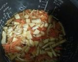 白だしで簡単☆お芋と油揚げの炊き込みご飯作り方1写真