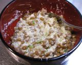 パリッと美味しい豆腐入りの揚げ納豆♪作り方4写真