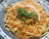 1236：蟹缶で作るチリクラブパスタ作り方7写真