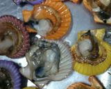 カラフルホタテのプチグラタン ひおうぎ貝作り方2写真