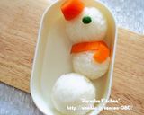 キャラ弁＊簡単♪クリスマススノーマン弁当作り方4写真