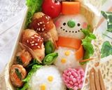 キャラ弁＊簡単♪クリスマススノーマン弁当作り方6写真