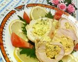 鶏むね肉の☆おからっチーズロール♪♪作り方6写真