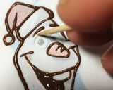 簡単！妖怪キャラチョコクリスマスケーキ★作り方4写真