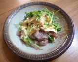 豆苗と豚肉の玉子炒め♪作り方6写真