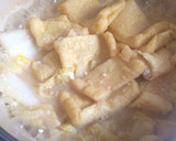 白菜と油揚げの豆乳風スープ作り方5写真