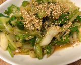 簡単　セロリとオクラの炒め物作り方4写真